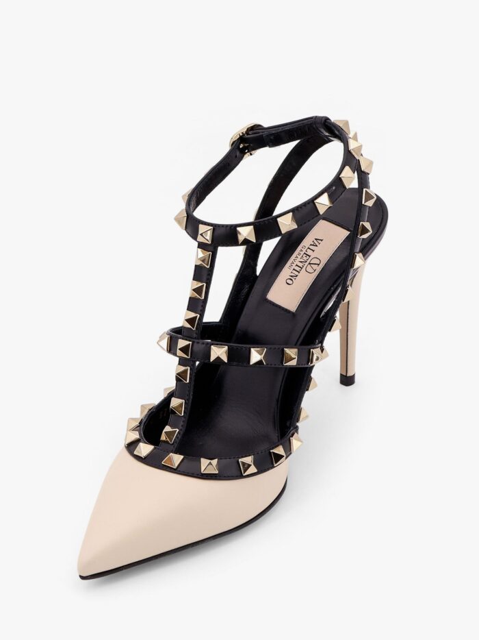 Valentino Garavani Rockstud Leather Slingback With Iconic Studs