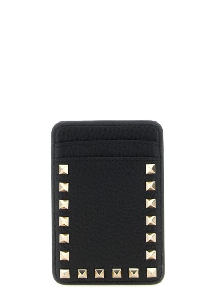 Valentino Garavani 'Rockstud' Magnetic Card Holder
