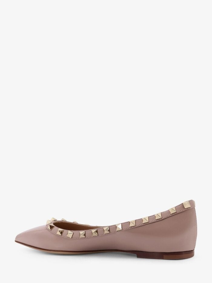 Valentino Garavani Rockstud Patent Leather Ballerinas