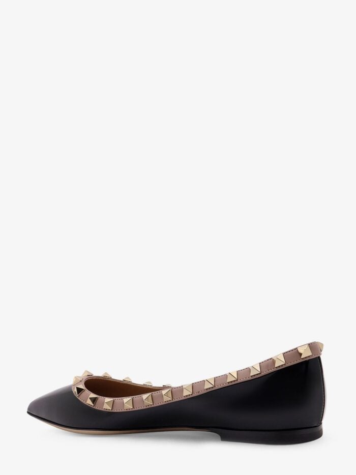 Valentino Garavani Rockstud Patent Leather Ballerinas
