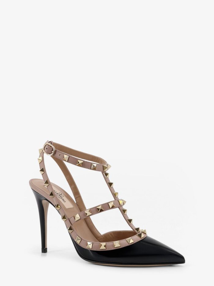 Valentino Garavani Rockstud Patent Leather Pumps With Iconic Studs