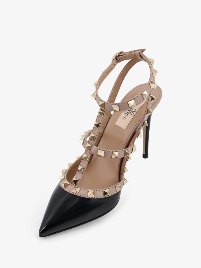 Valentino Garavani Rockstud Patent Leather Pumps With Iconic Studs