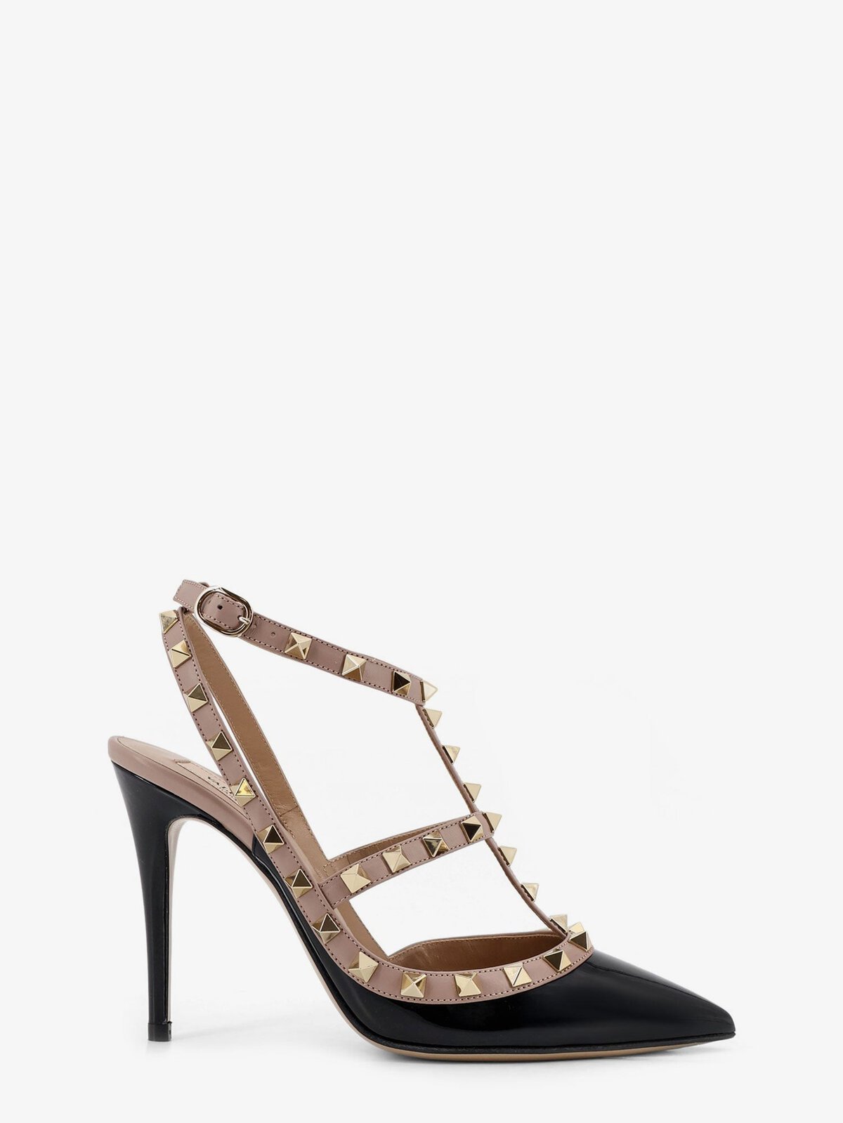 Valentino Garavani Rockstud Patent Leather Pumps With Iconic Studs