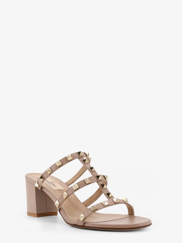Valentino Garavani Rockstud Slide Leather Sandals