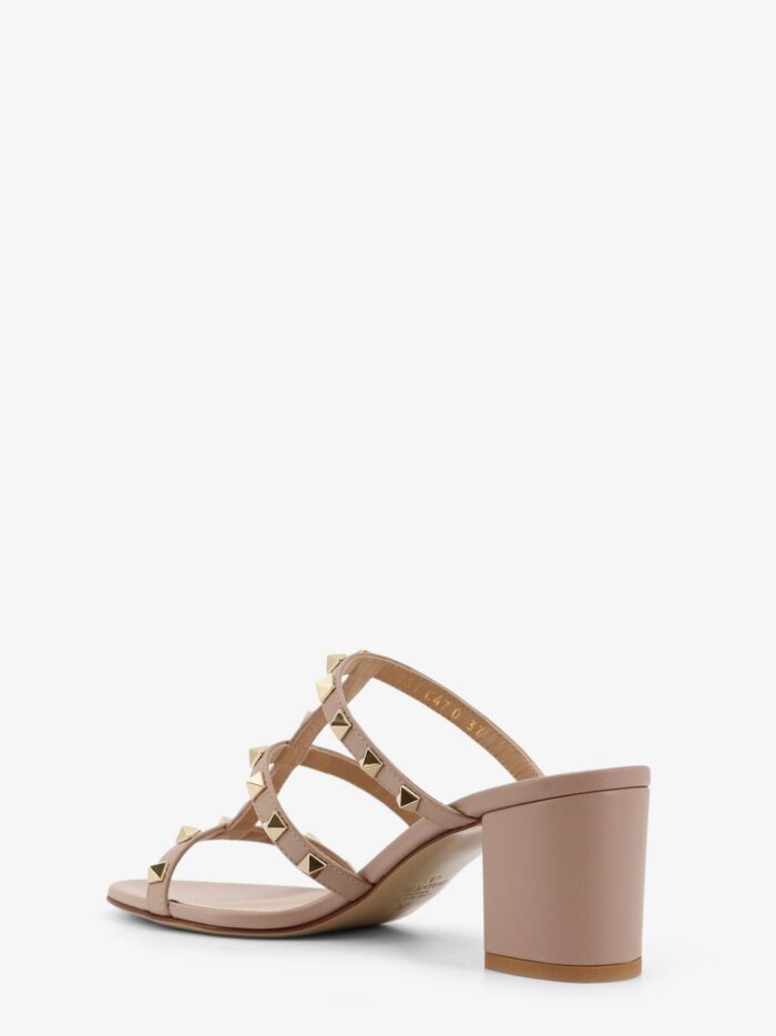 Valentino Garavani Rockstud Slide Leather Sandals