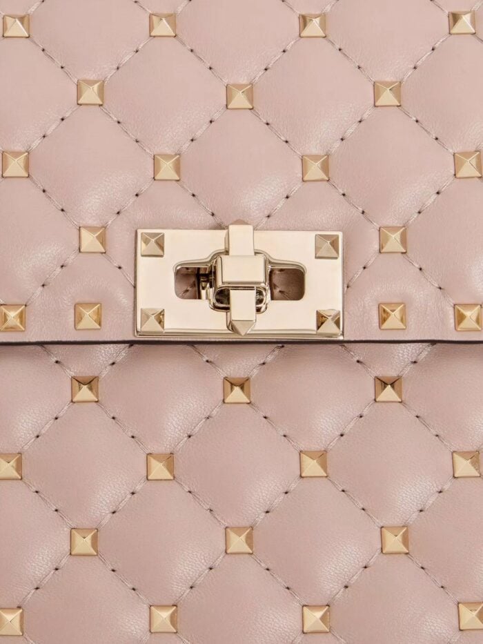 Valentino Garavani Rockstud Spike Leather Crossbody Bag With Iconic All-over Studs