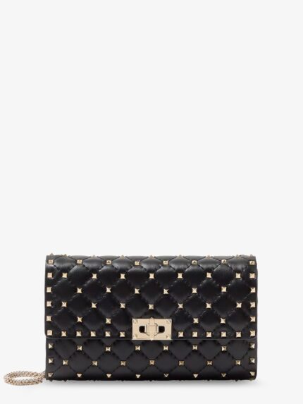 Valentino Garavani Rockstud Spike Leather Crossbody Bag With Iconic All-over Studs