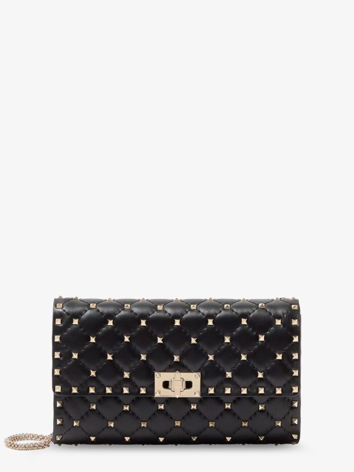 Valentino Garavani Rockstud Spike Leather Crossbody Bag With Iconic All-over Studs