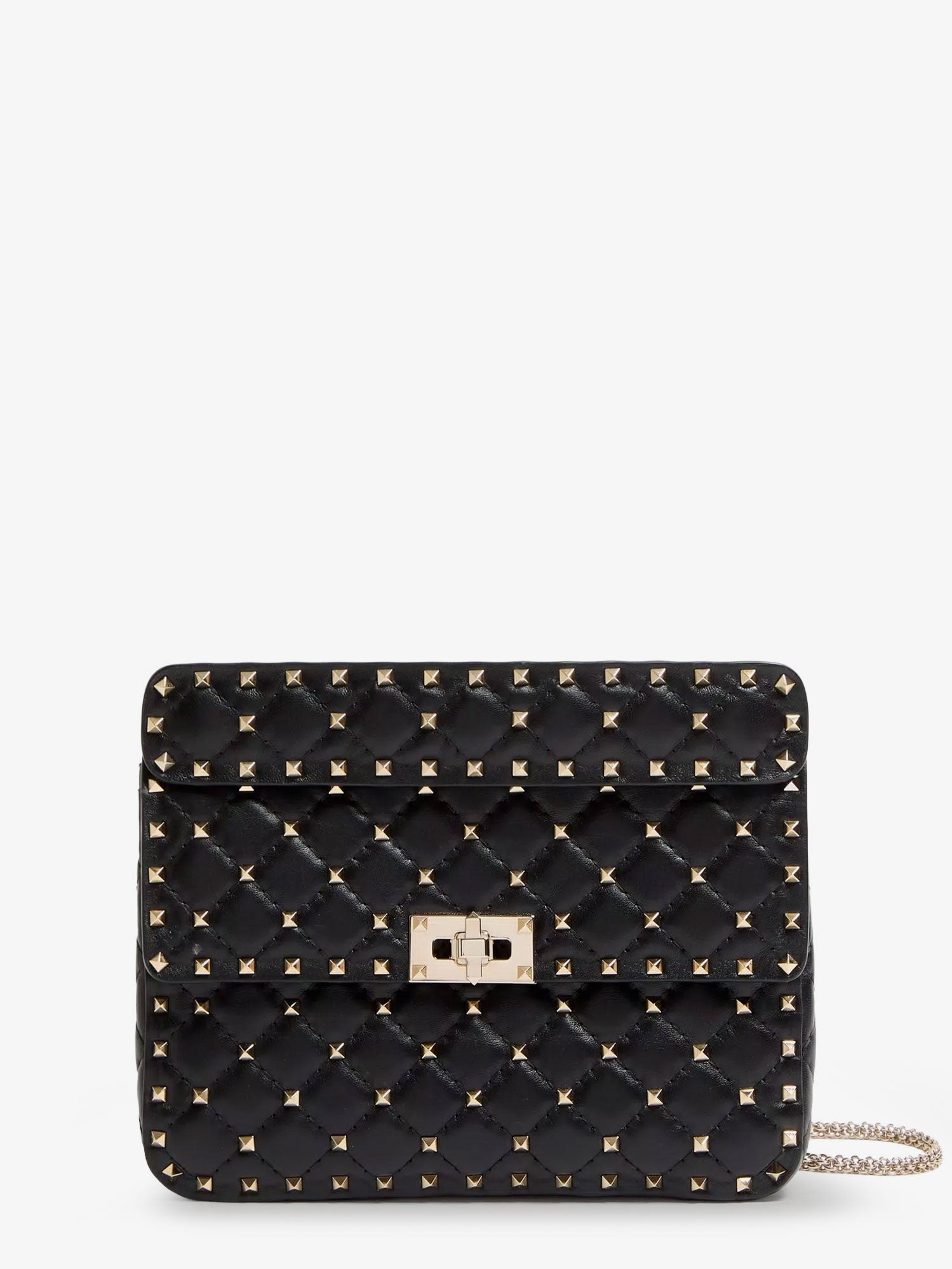 Valentino Garavani Rockstud Spike Leather Crossbody Bag With Iconic All-over Studs