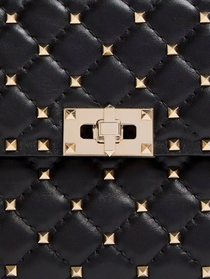 Valentino Garavani Rockstud Spike Leather Crossbody Bag With Iconic All-over Studs