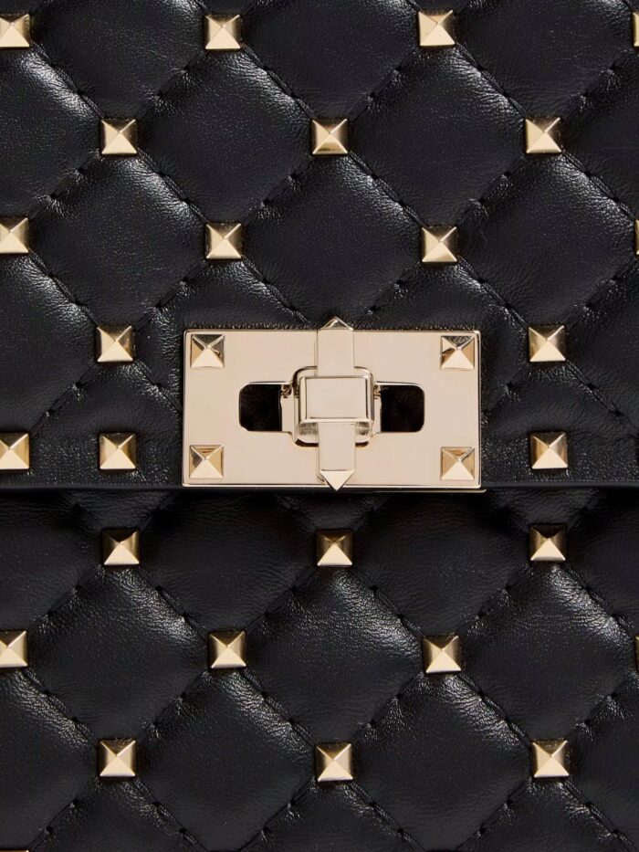 Valentino Garavani Rockstud Spike Leather Crossbody Bag With Iconic All-over Studs