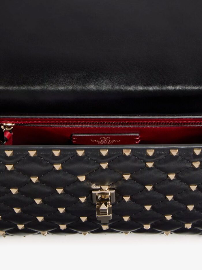 Valentino Garavani Rockstud Spike Leather Crossbody Bag With Iconic All-over Studs