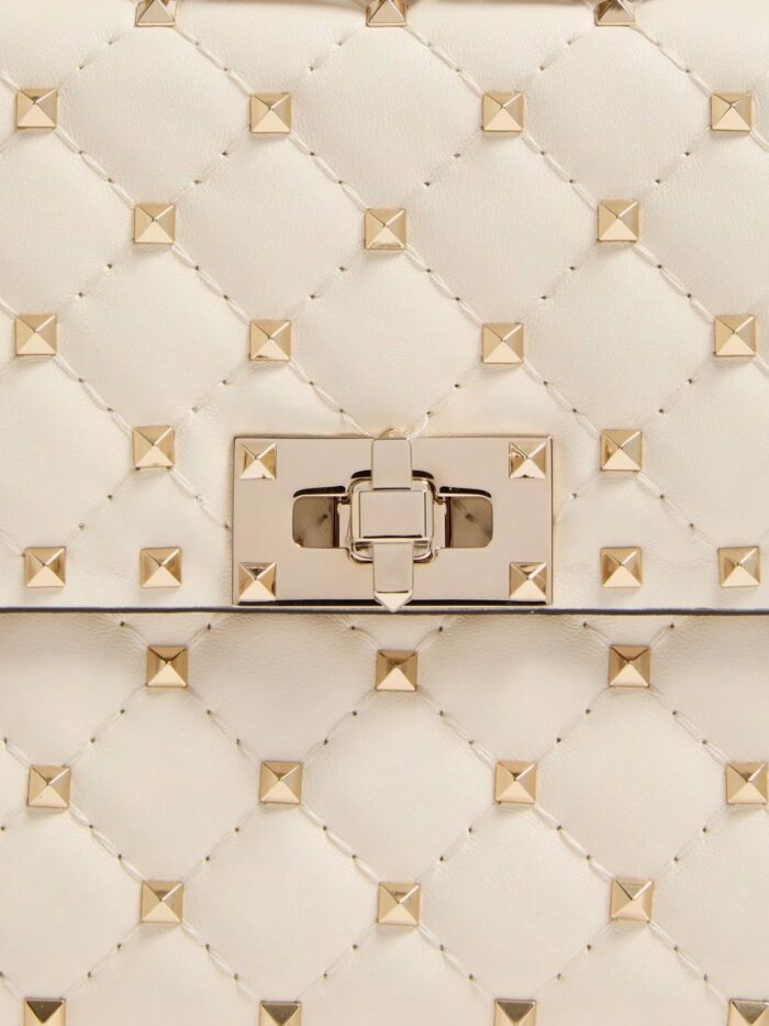 Valentino Garavani Rockstud Spike Leather Crossbody Bag With Iconic All-over Studs