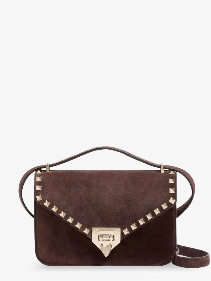 valentino garavani rockstud suede crossbody bag Valentino Garavani Rockstud Suede Crossbody Bag