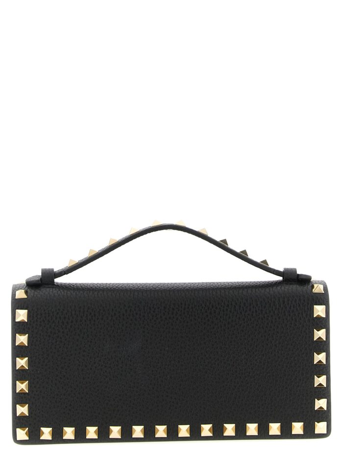 valentino garavani 'rockstud' wallet on chain Valentino Garavani 'Rockstud' Wallet On Chain