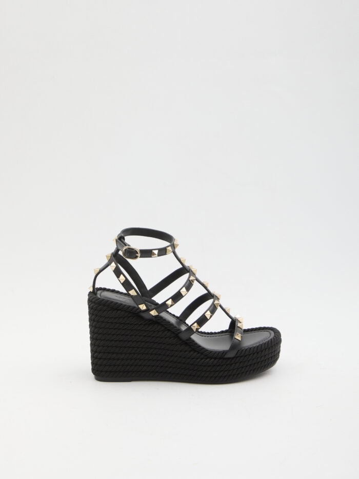 Valentino Garavani Rockstud wedge sandal