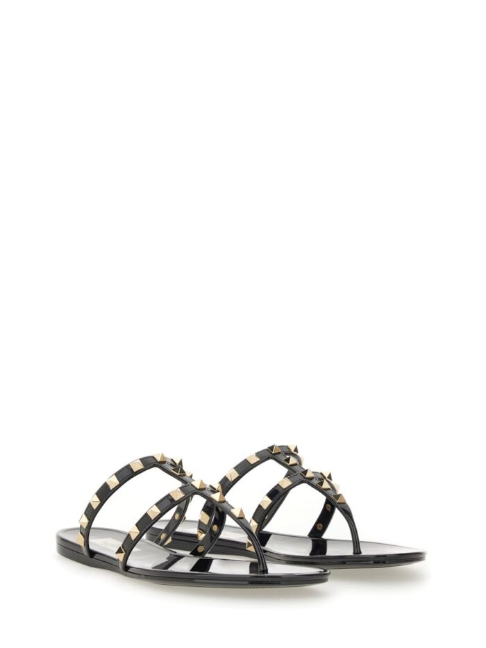 Valentino Garavani RUBBER "ROCKSTUD" LOW SANDAL