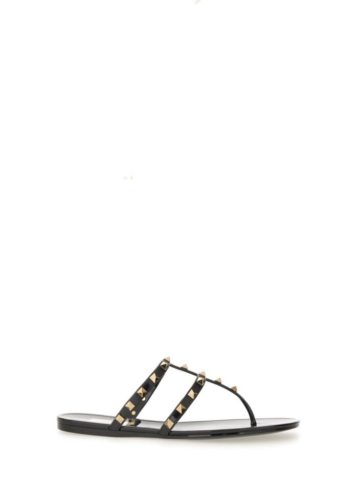 Valentino Garavani RUBBER "ROCKSTUD" LOW SANDAL