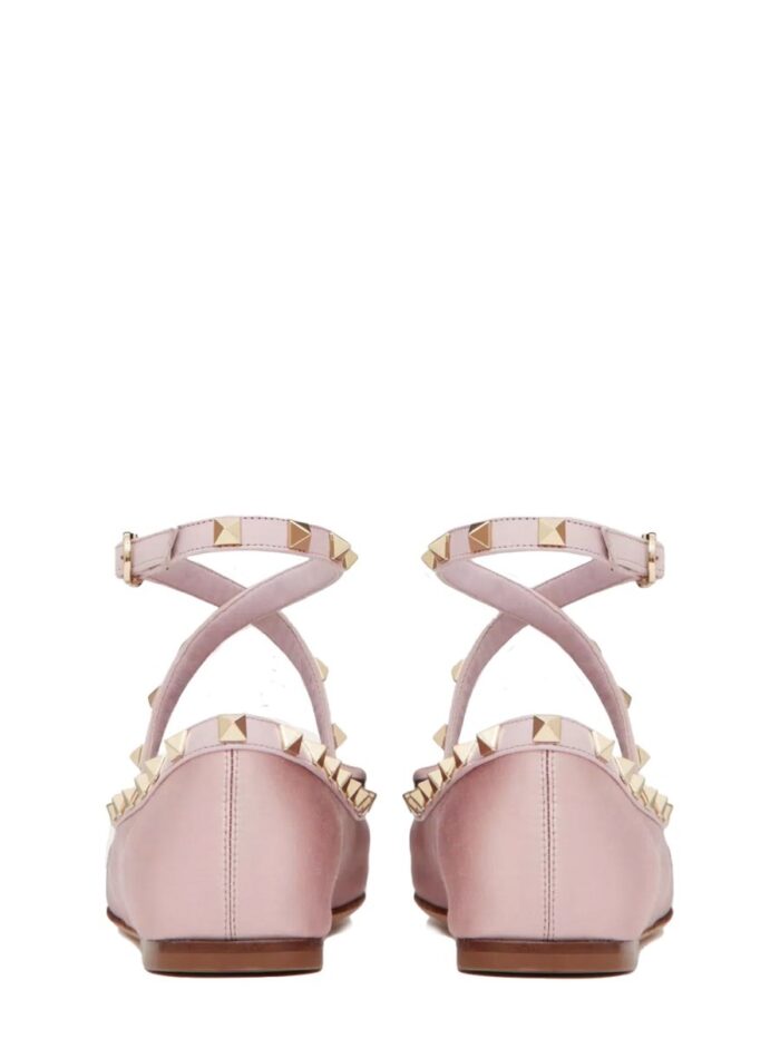Valentino Garavani SATIN "ROCKSTUD" BALLERINA