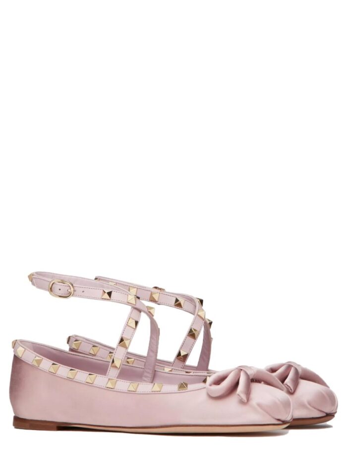 Valentino Garavani SATIN "ROCKSTUD" BALLERINA