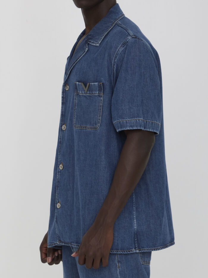 Valentino Garavani Shirt with metallic V Detail