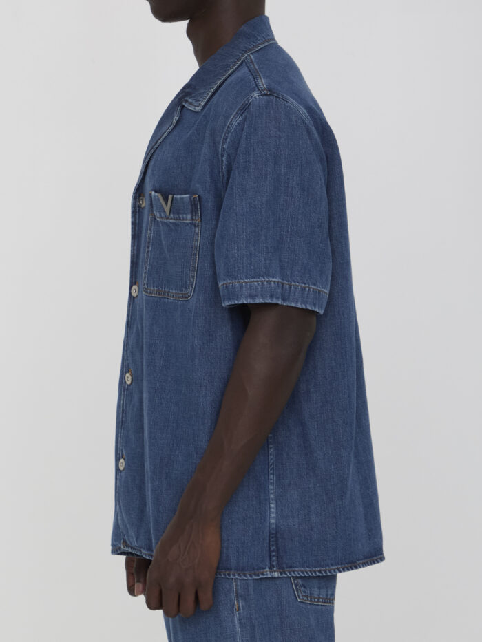 Valentino Garavani Shirt with metallic V Detail