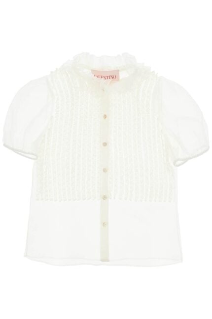 VALENTINO GARAVANI Short-sleeved Chiffon Blouse