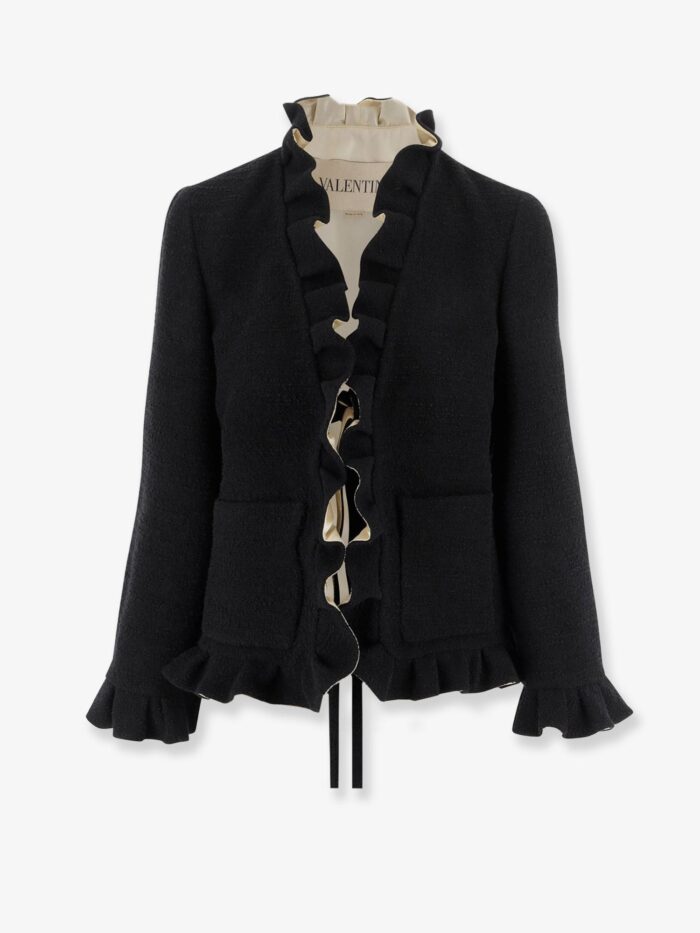 Valentino Garavani Silk Blazer With Frontal Knot