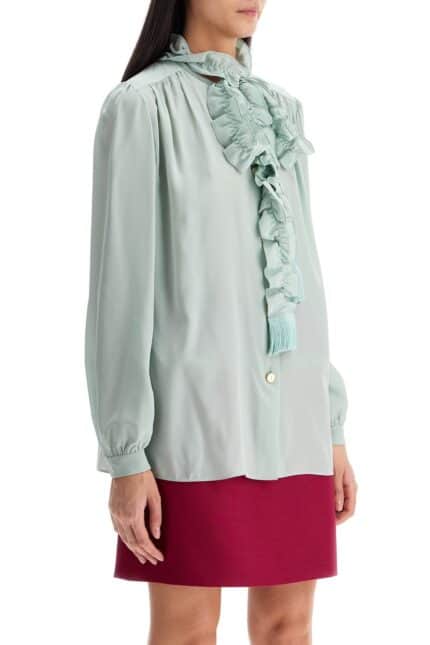 VALENTINO GARAVANI Silk Blouse With Bow Detail