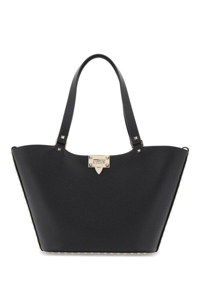 valentino garavani small rockstud tote bag VALENTINO GARAVANI Small Rockstud Tote Bag