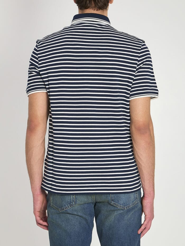 Valentino Garavani Striped pique polo shirt
