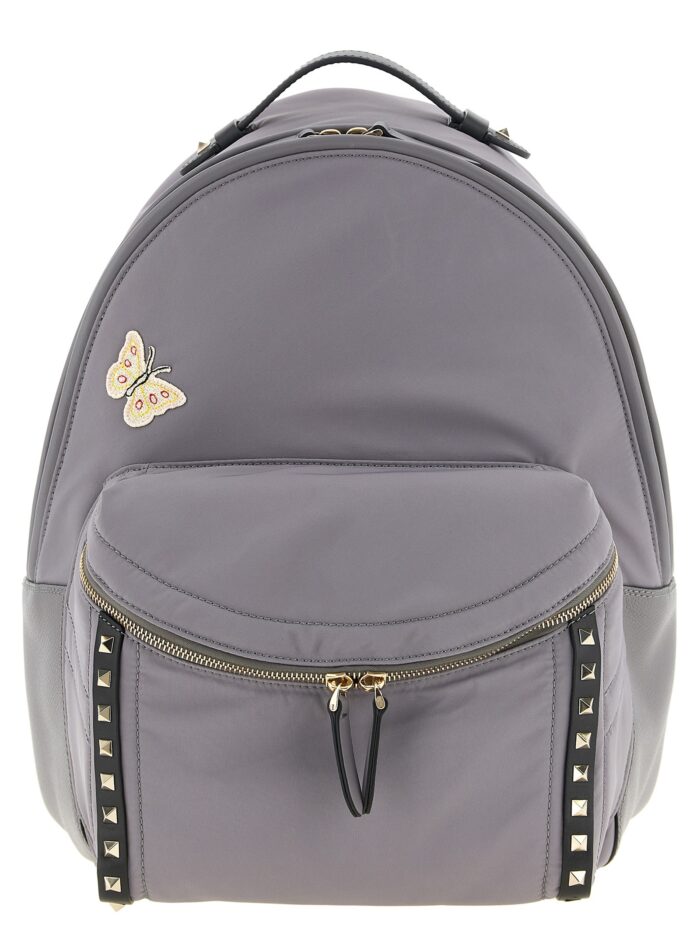 Valentino Garavani 'Stud Up' Grey Backpack