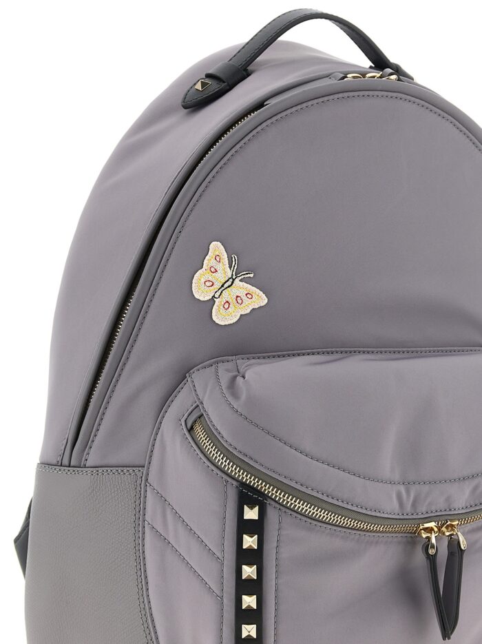 Valentino Garavani 'Stud Up' Grey Backpack