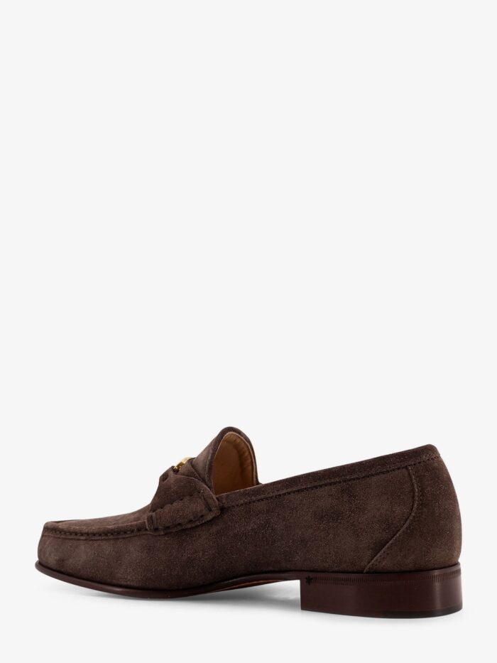 Valentino Garavani Suede Loafers With Metal VLogo Signature