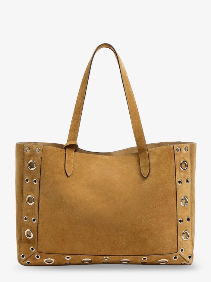 Valentino Garavani Suede Shopping Bag With Metal Logo