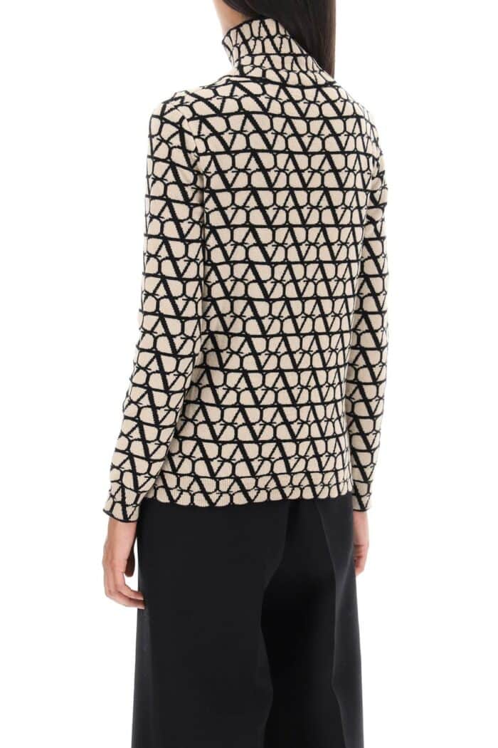 Valentino Garavani Toile Iconographe Funnel-neck Sweater