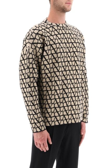 VALENTINO GARAVANI Toile Iconographe Wool Sweater