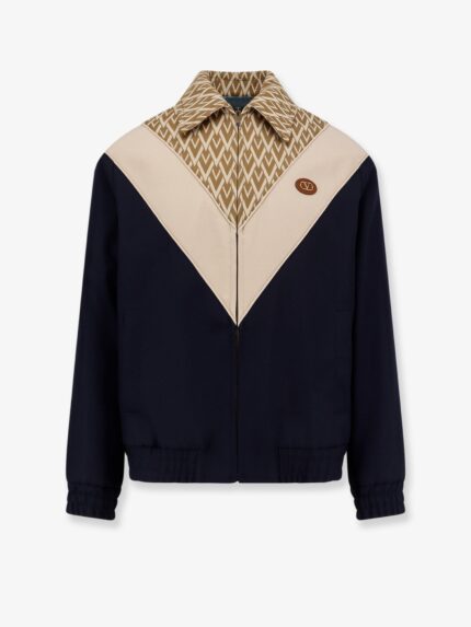 Valentino Garavani Toute La V Wool And Cotton Jacket
