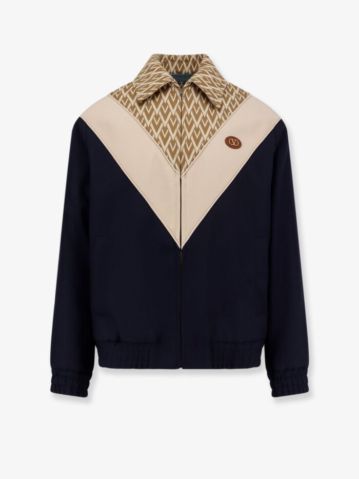 Valentino Garavani Toute La V Wool And Cotton Jacket