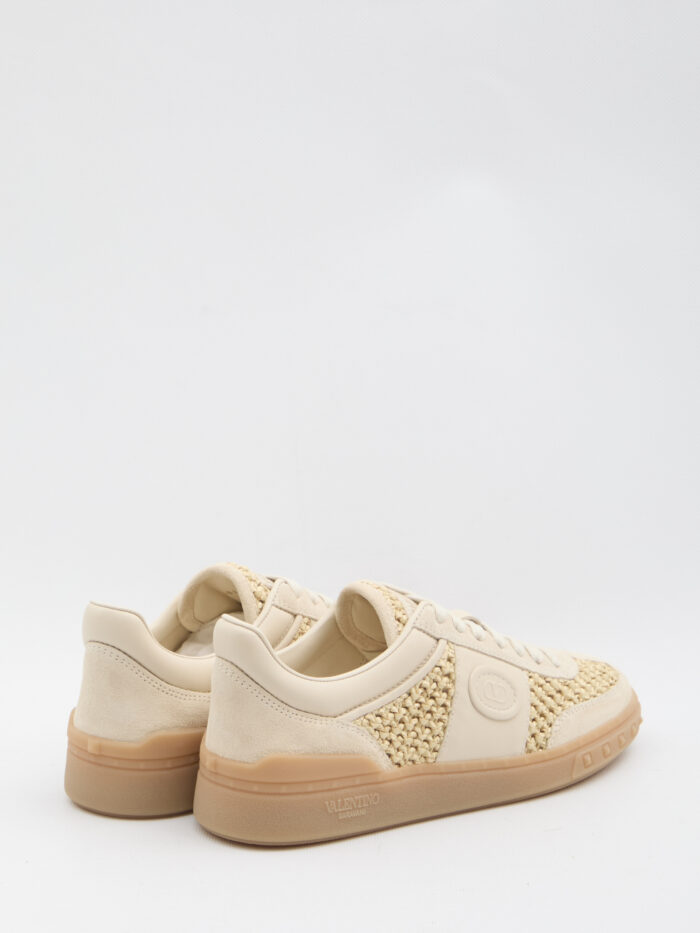 Valentino Garavani Upvillage sneakers in woven raffia