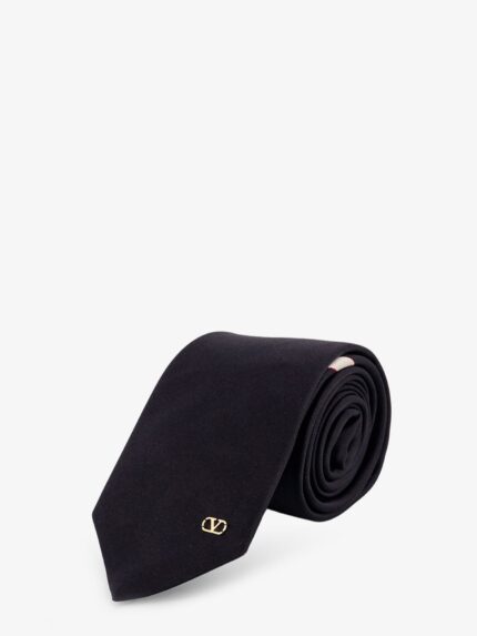 Valentino Garavani Valentie Silk Tie With VLogo Signature Detail
