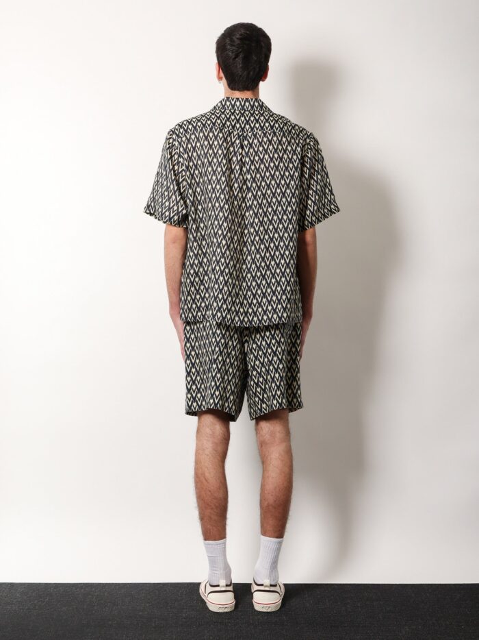 Valentino Garavani Valentino Linen Shirt With Toute La V All-over Print
