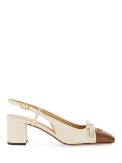 Valentino Garavani "VALET DU ROI" SLINGBACK DÉCOLLETÉ IN KIDSKIN