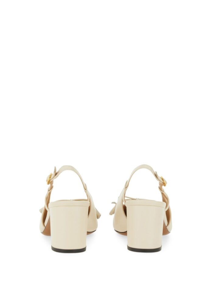 Valentino Garavani "VALET DU ROI" SLINGBACK DÉCOLLETÉ IN KIDSKIN