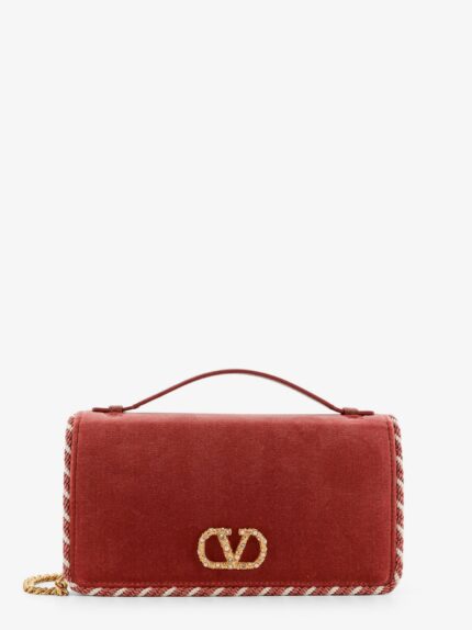 Valentino Garavani Velvet Bag/wallet With VLogo Signature Detail