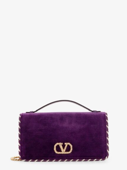 Valentino Garavani Velvet Bag/wallet With VLogo Signature Detail