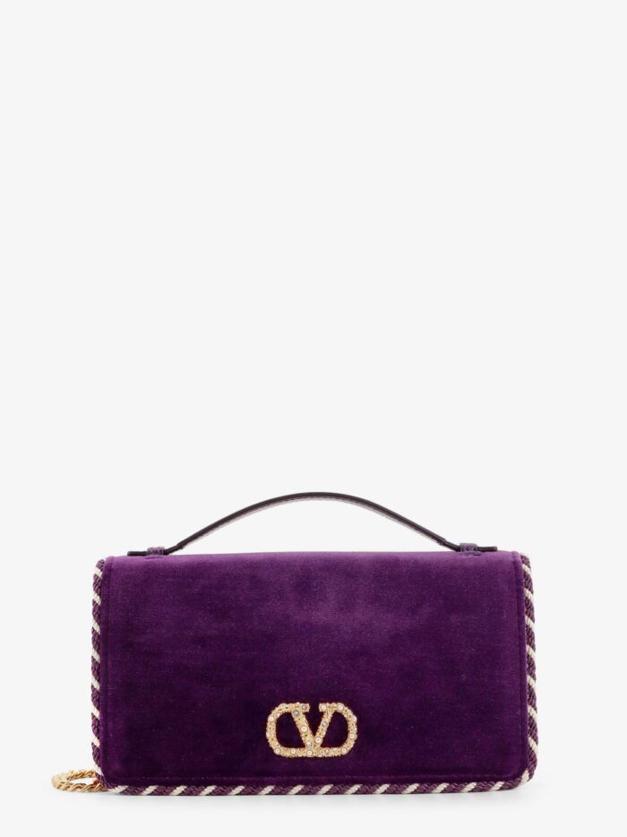 Valentino Garavani Velvet Bag/wallet With VLogo Signature Detail