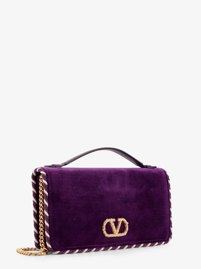 Valentino Garavani Velvet Bag/wallet With VLogo Signature Detail