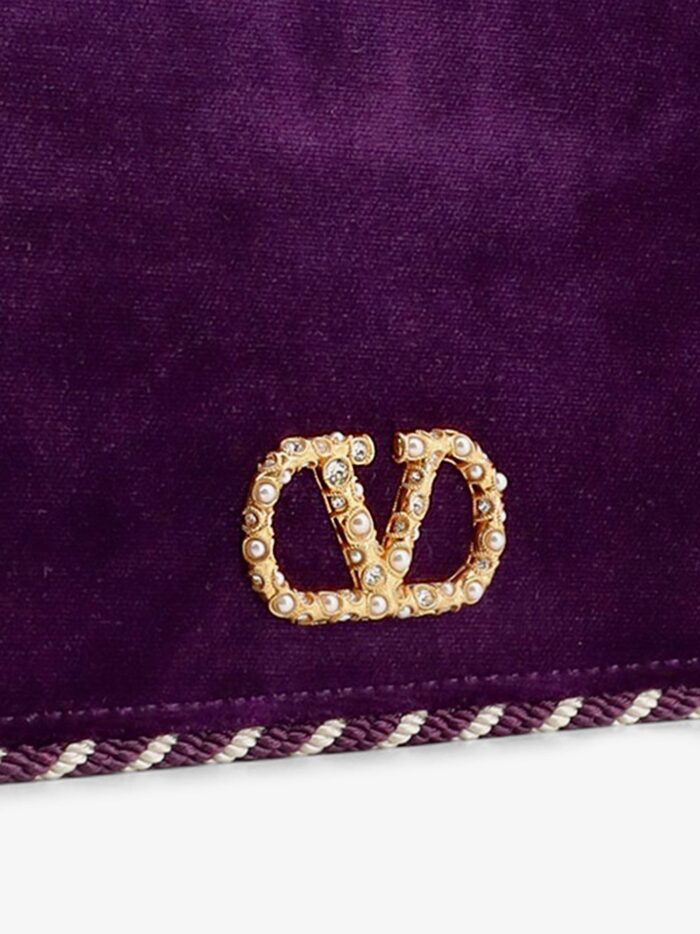 Valentino Garavani Velvet Bag/wallet With VLogo Signature Detail