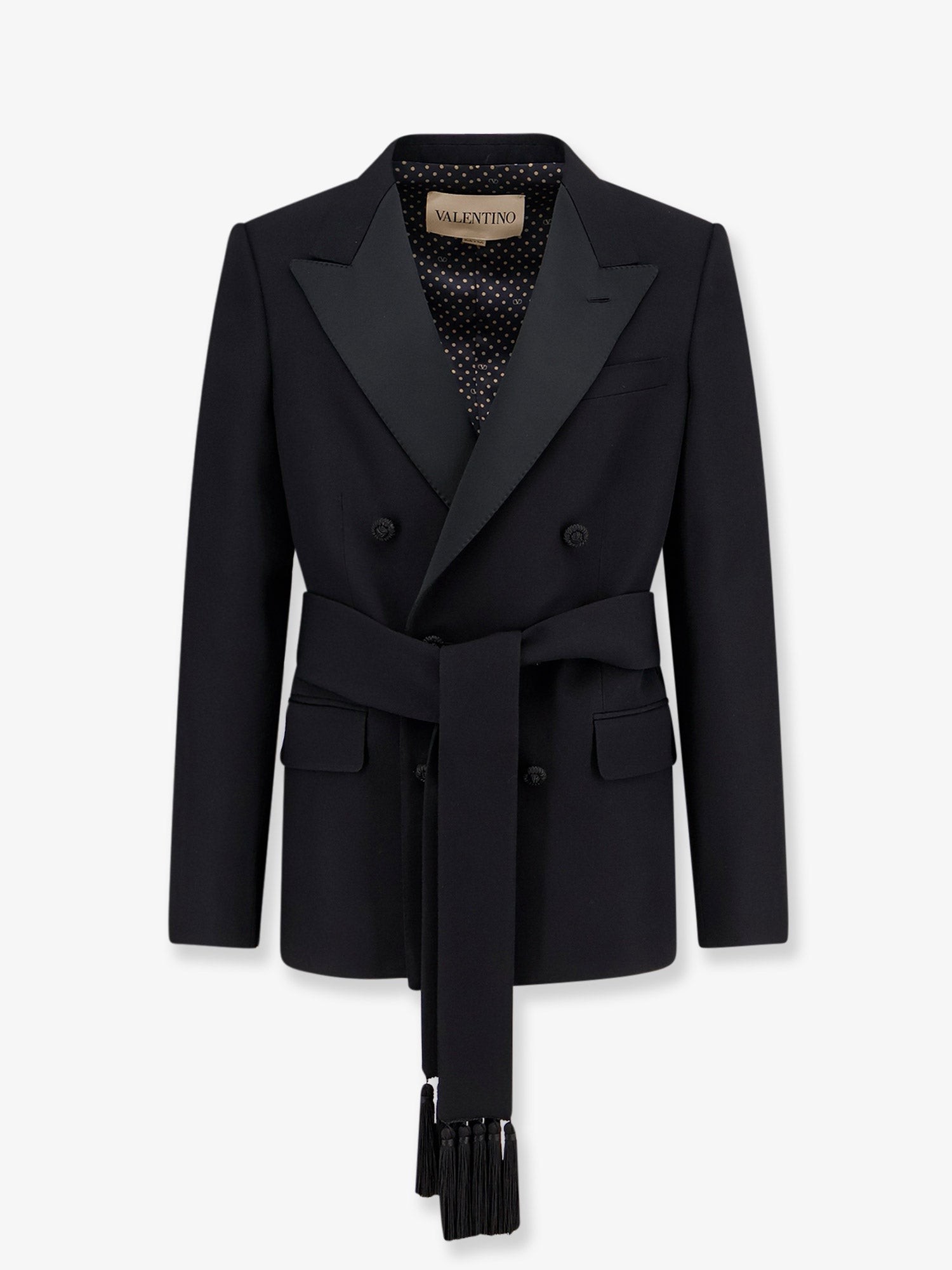Valentino Garavani Virgin Wool Blazer With Belt